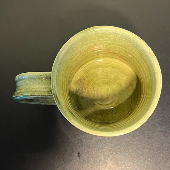 Common Grounds Coffee Shop Handcrafted Black Oak Art Pottery Mug ~ Waco, Texas - Picture 9 of 13